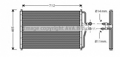AVA QUALITY COOLING fd5299 -  Конденсатор, кондиционер